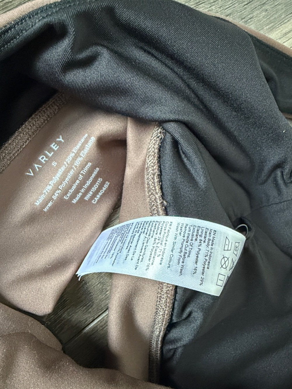 Varley Dark Chocolate Coffee Bean Scoop Neck FreeSoft Cori Bra Sports Bra S $73 - Picture 10 of 11